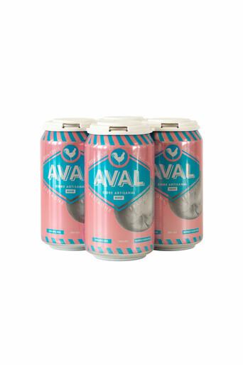 a 24 pk Aval Rose Cans on a white background